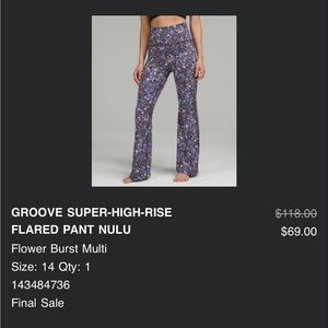 Lululemon Super-High-Rise Flared Pant Nulu